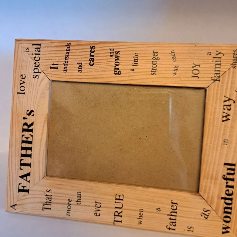 Father's Love Picture Photo Frame Wooden For 5.5 X 3.5 Inch Photo
